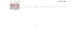 Desktop Screenshot of frontierironworks.com